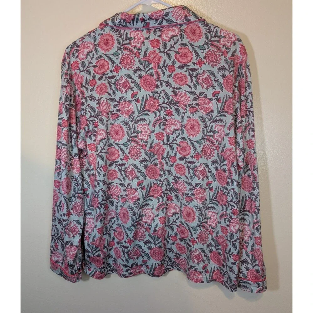 Flora Nikrooz Pajama Set Floral Pockets Comfy Lounge Wear Size Small